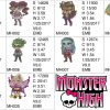 50% off on Monster High Machine Embroidery Designs for 4in hoop - resizeable with a freely downloadable software.