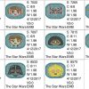 50% off on Starwars Emojis machine embroidery designs for 4in hoop - 16 resizable designs for badges, key fobs, tshirts, hats, towels, bibs.
