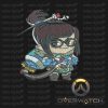 Overwatch Embroidery Designs - Mei individual character for 4x4in hoop - resizable with freely downloadable software.
