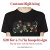 Overwatch Embroidery Designs - Mei individual character for 4x4in hoop - resizable with freely downloadable software.