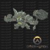 Overwatch Embroidery Designs - Reinhart individual character for 4x4in hoop - resizable with freely downloadable software.